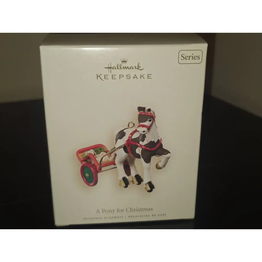 Hallmark Keepsake Holiday Ornament - A Pony for Christmas -‎ 2007 - NIB